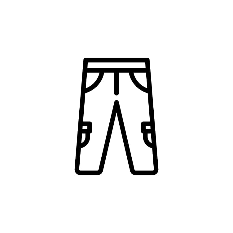 Cargo garment template