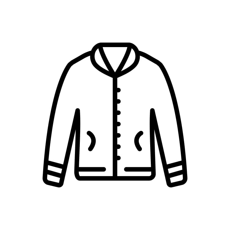 Jacket garment template